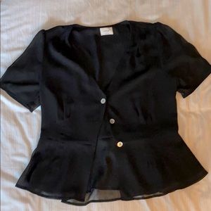Wilfred Black button up blouse